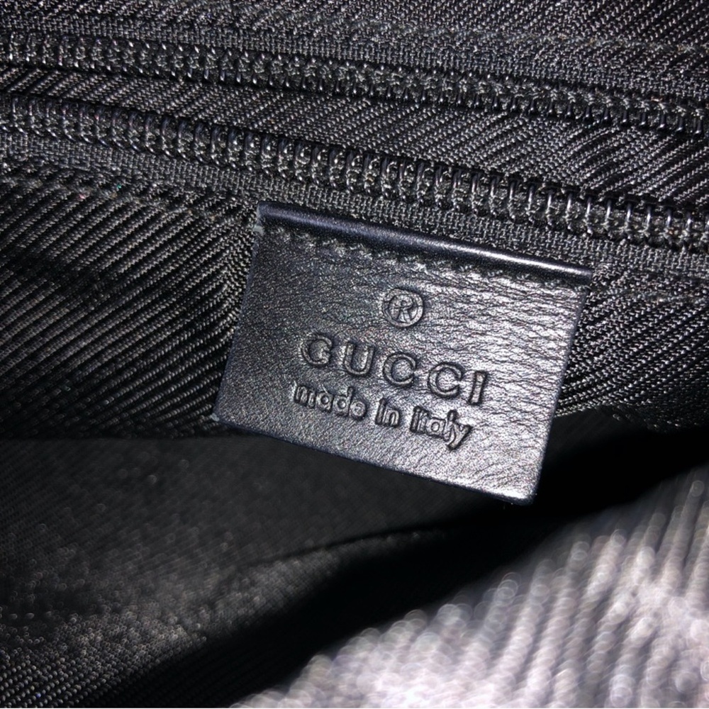 Gucci Black and Gray Monogram Tote - Picture 13 of 14